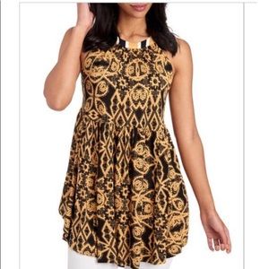 FREE PEOPLE Medallion Halter Tunic